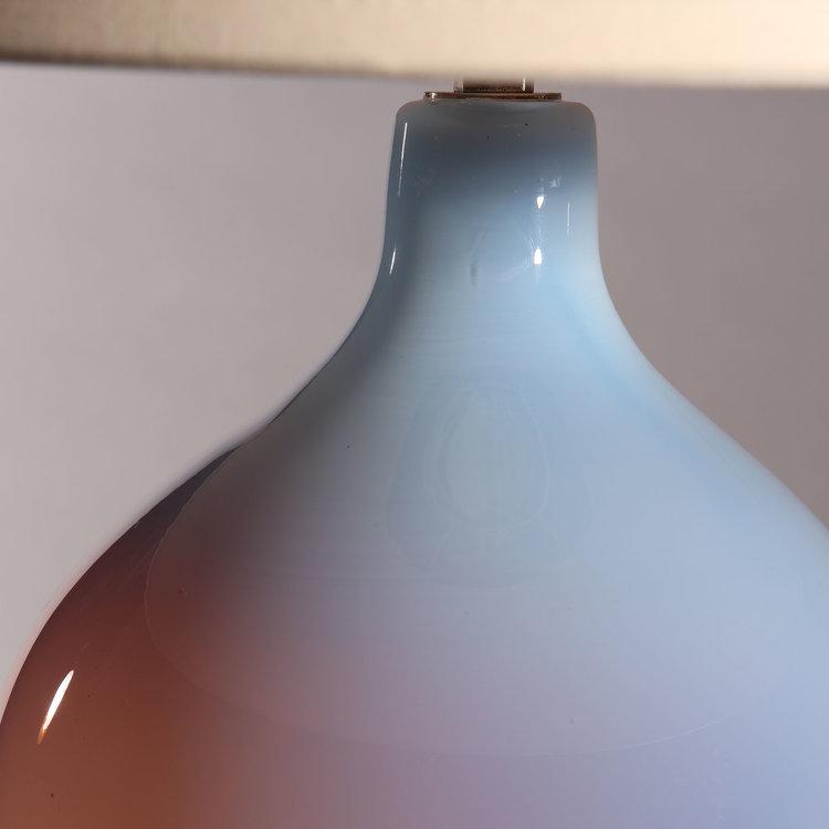 A French Blue Art Glass Vase