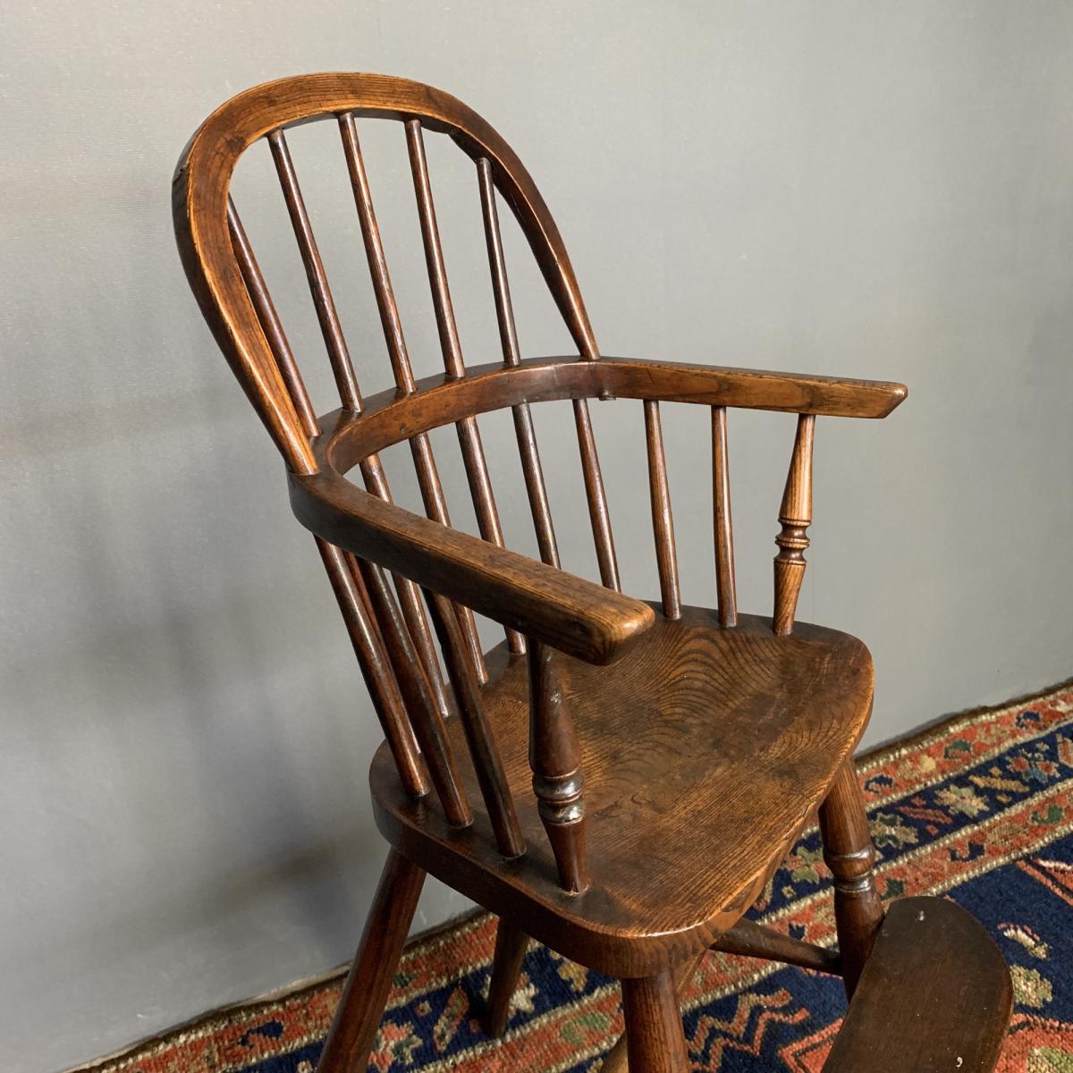Child's Windsor High Chair, Circa 1880