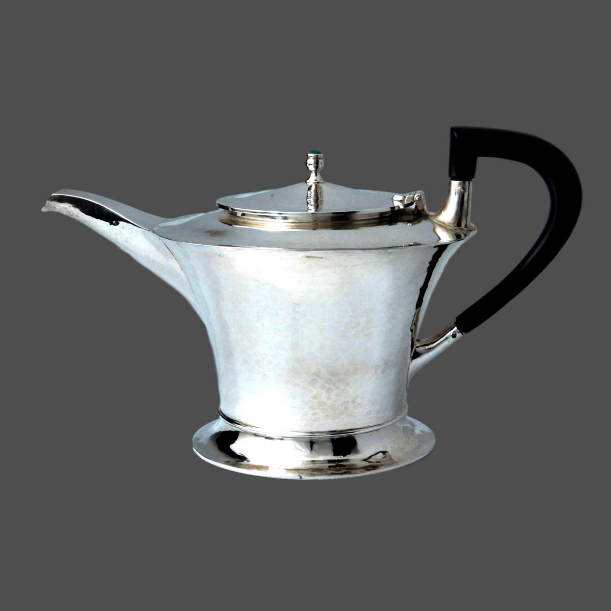 A E Jones silver teapot