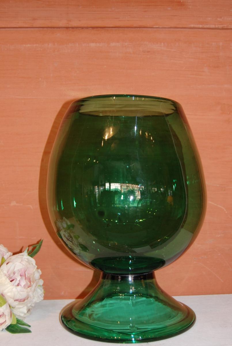 19th Century Green Glass Vase