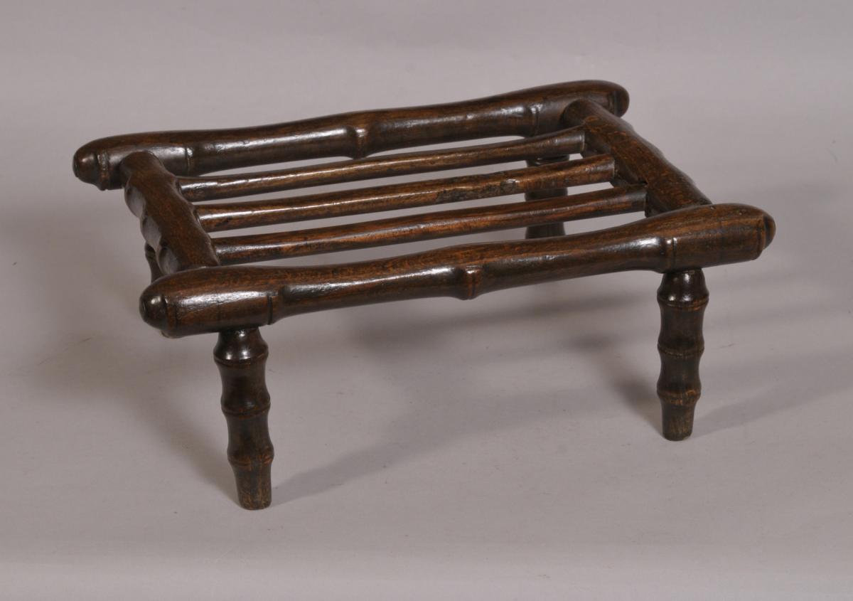 S/3780 Antique 19th Century Oak Culinary Stand