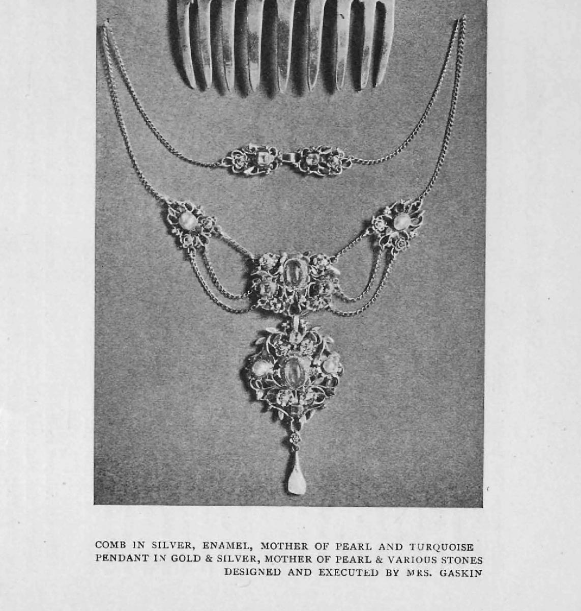 silver gilt necklace by Georgie Gaskin catalogue