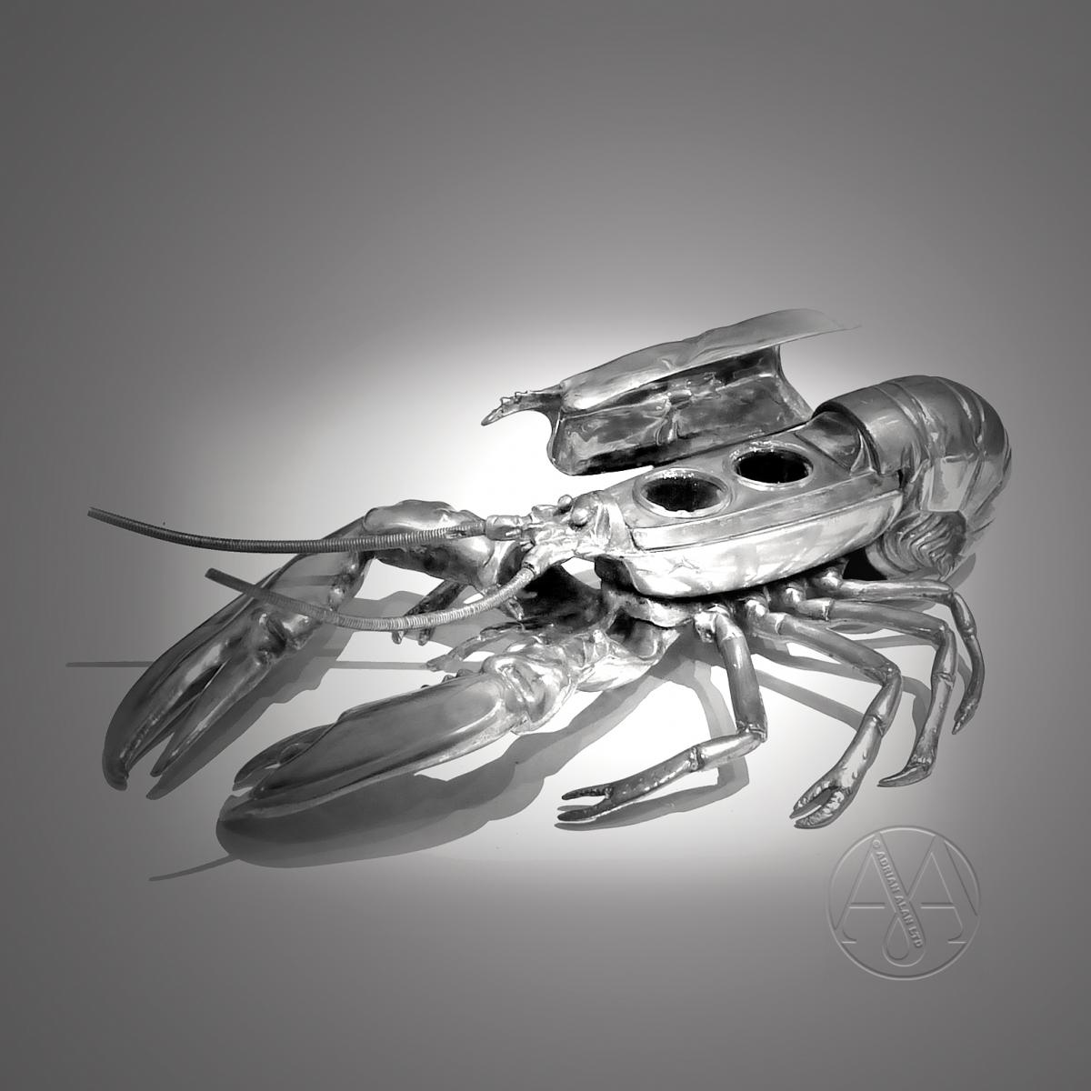 Victorian Silver Plated Desk Stand Modelled as a Lobster