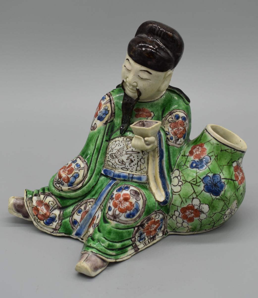 A Famille-Verte Figure of Li Bai