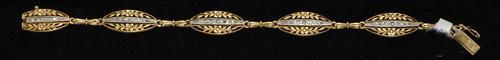 French 18ct gold and diamond bracelet