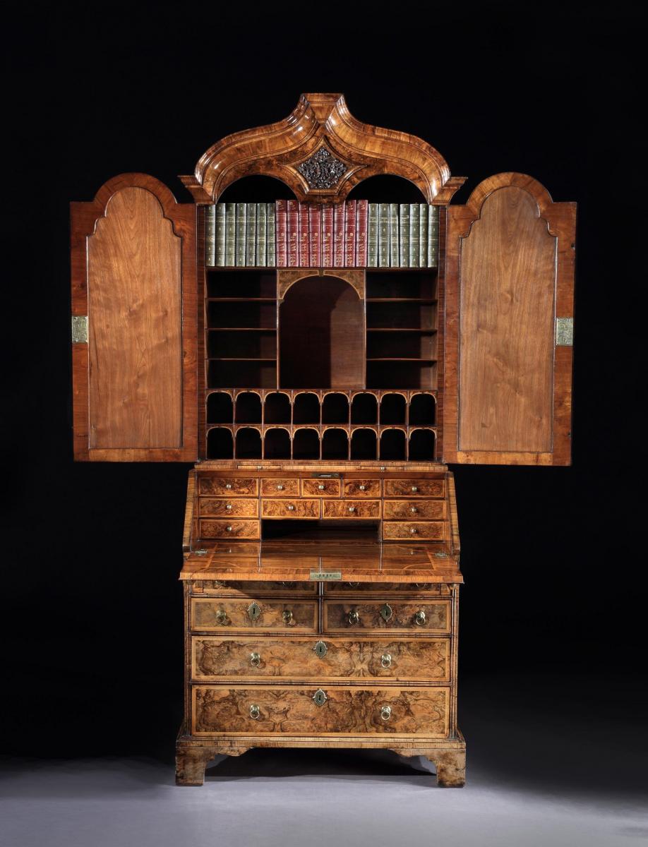 A George I Burr Walnut Cabinet