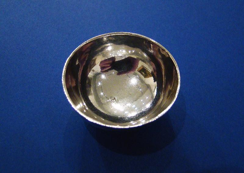 Dutch Silver Miniature Punch Bowl Made by Johannes van Geffen Amsterdam 1763
