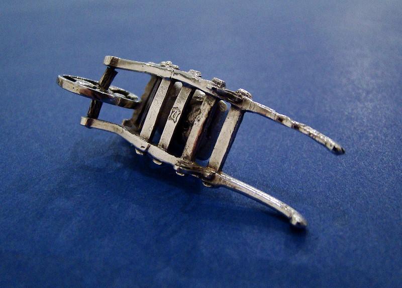Victorian Silver Miniature Sack-Barrow with Sack