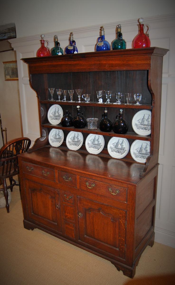 North Wales Georgian Oak Cupboard Base Dresser