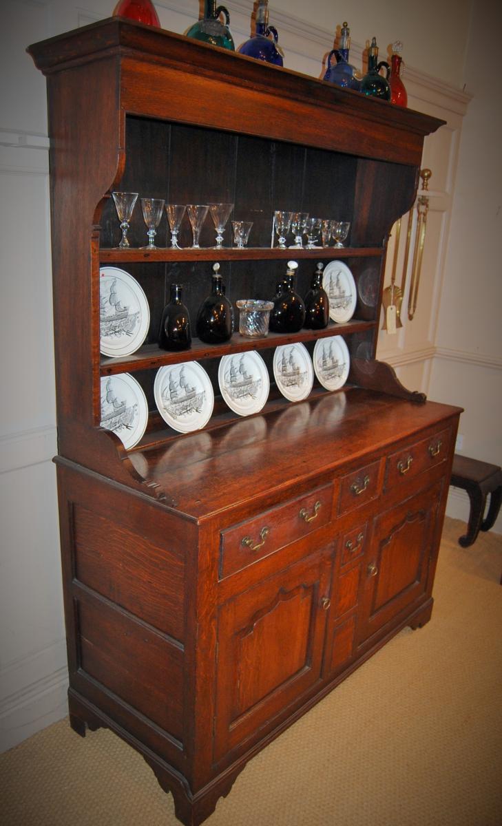 North Wales Georgian Oak Cupboard Base Dresser