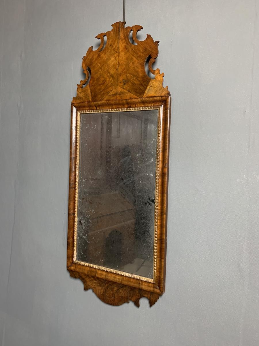 Late 17th Century Walnut Mirror