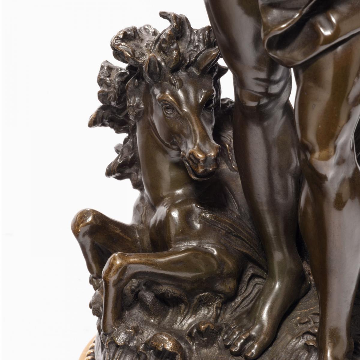 pair of bronzes depicting Poseidon (Neptune) and Amphitrite by the Moreau Atelier