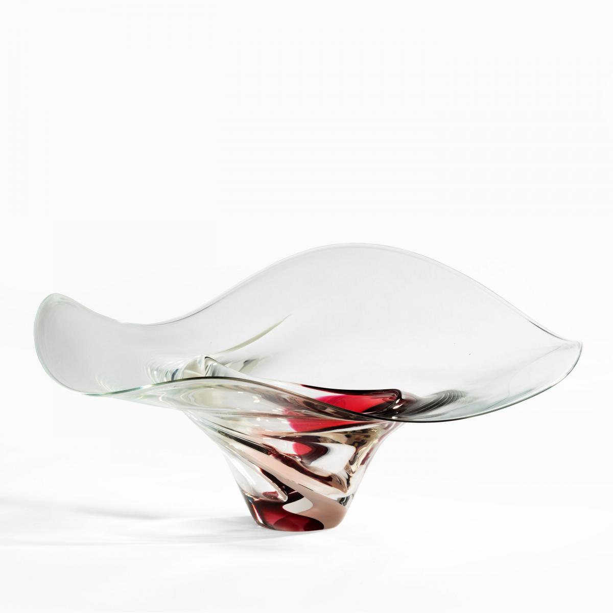 A large Art Glass bowl by Michael Bang