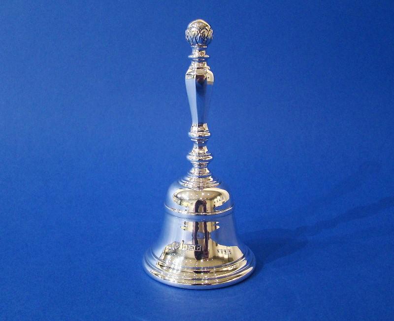 Heavy Cast Silver Table Bell