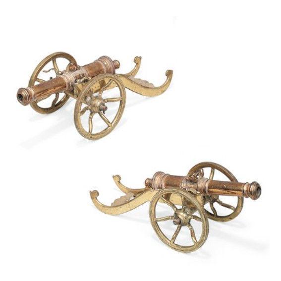 cannon brass model nineteenth century 