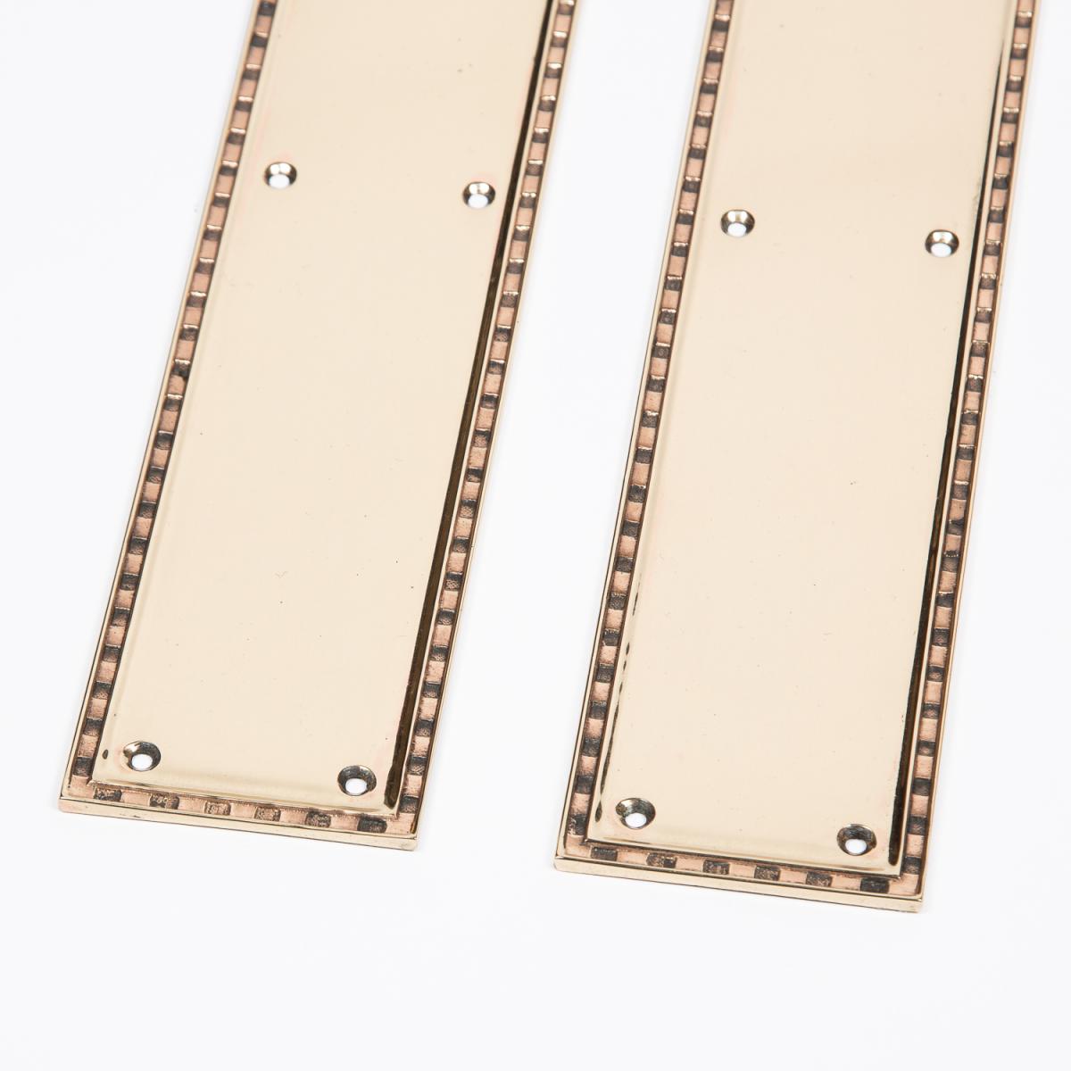 Set of 10 Brass Finger Plates