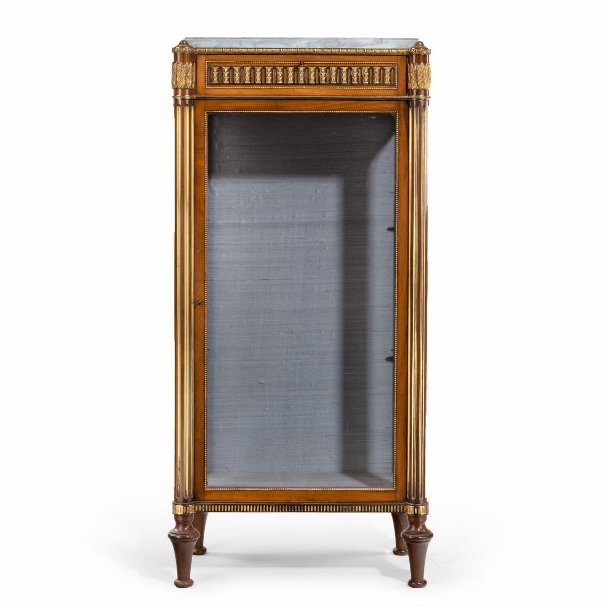Victorian single door mahogany cabinet in the French taste