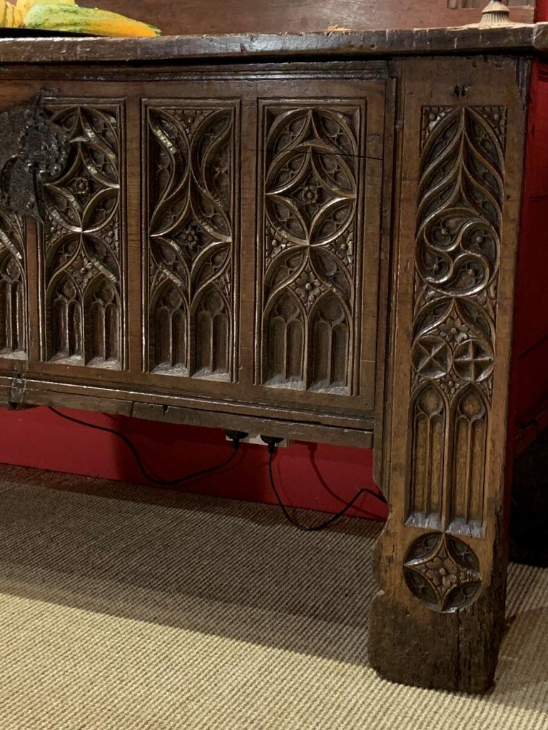 Late 15th Century Gothic Oak Chest