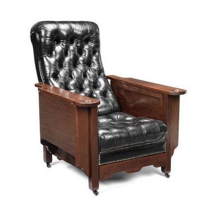Early 20th century mahogany ‘Glenister’s patent’ reclining gaming