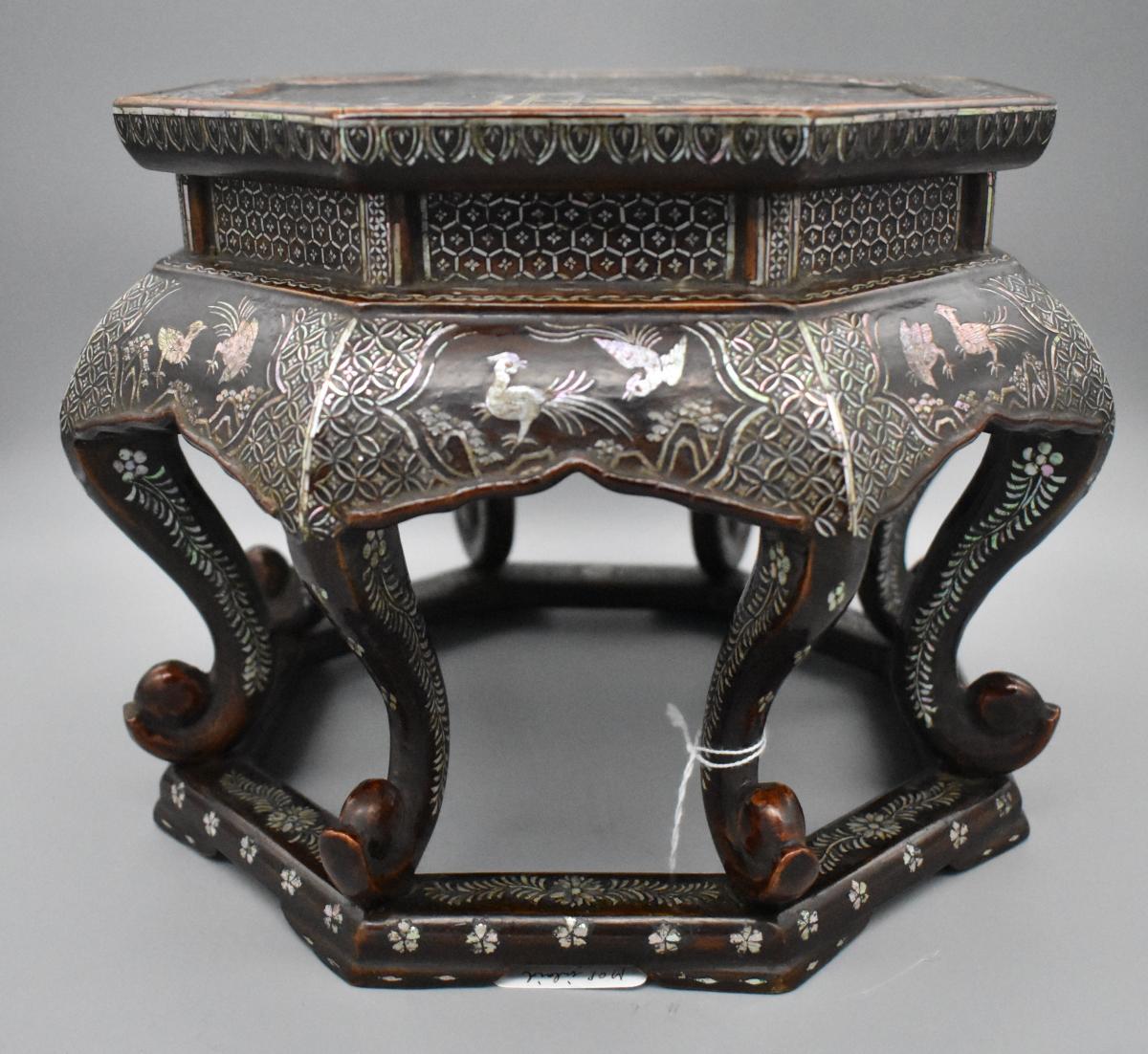 Octagonal Lacquer stand