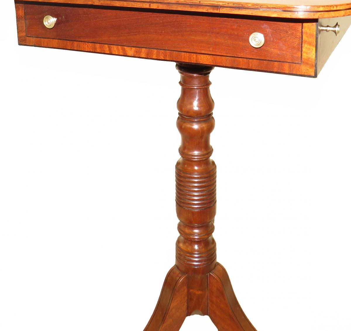 Georgian Antique Mahogany Oblong Lamp Table