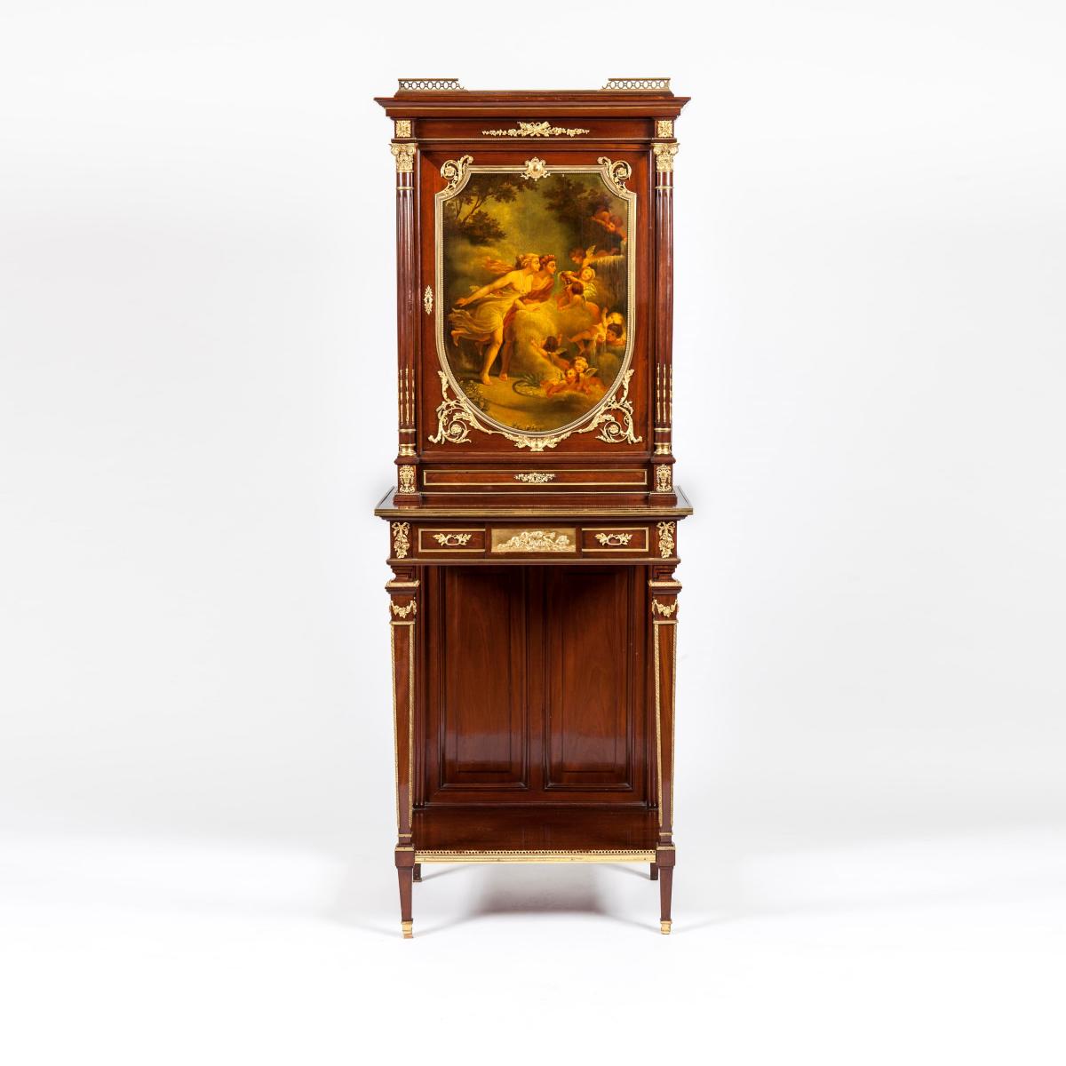 A Vernis Martin Cabinet in the Louis XVI Manner