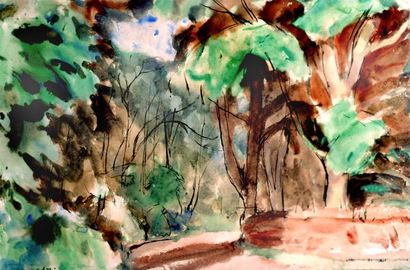 Between Temple Wood and Carrington, Sir William Gillies C.B.E., R.S.A., P.P.R.S.W., R.A., L.L.D. (1898-1973)