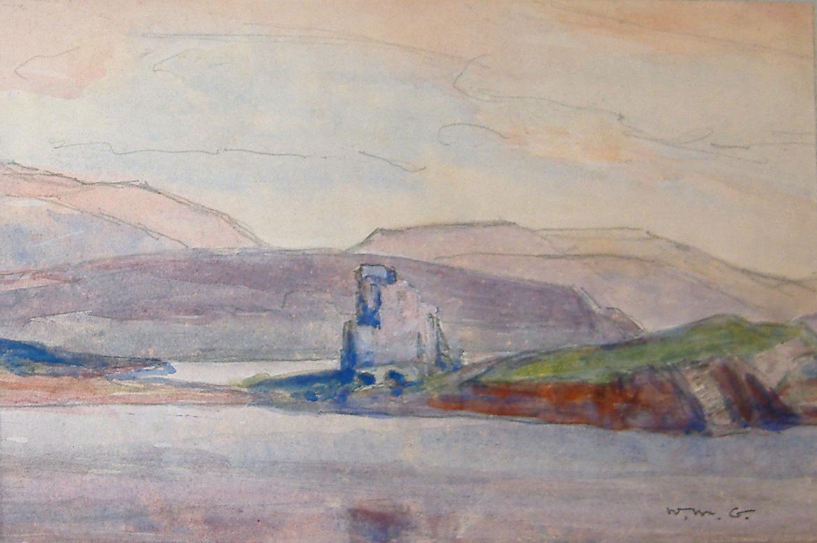 Ardveck Castle, Sutherland, William Mervyn Glass R.S.A., P.S.S.A. (1885-1965)