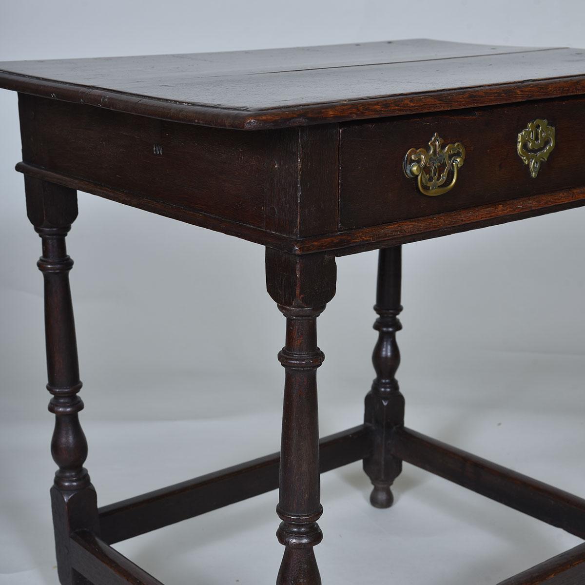 Late 17th/Early 18th century Oak Side Table
