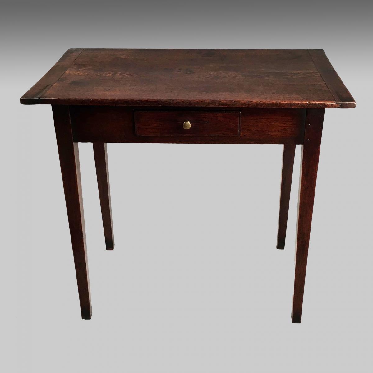 Georgian oak side table
