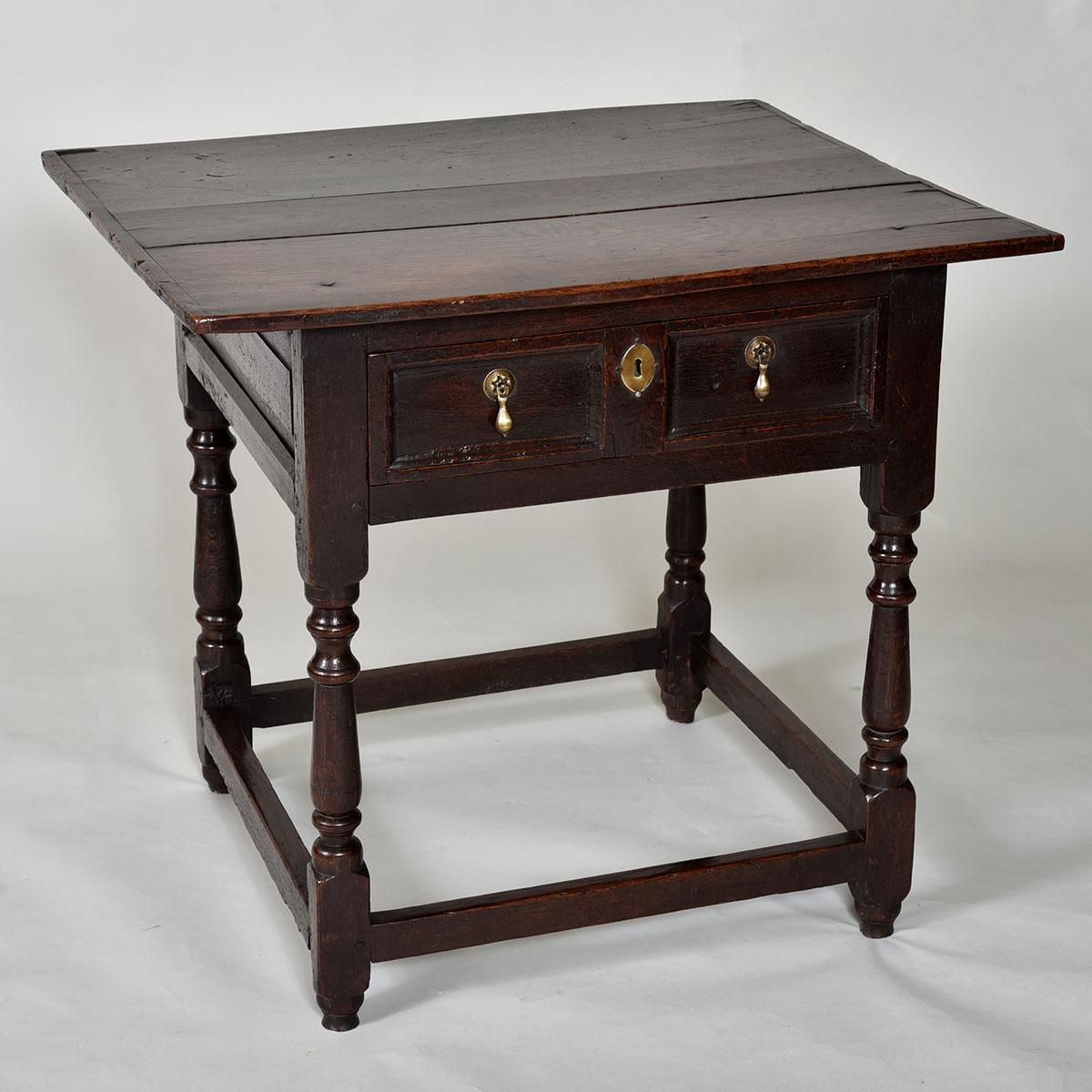 17th century Oak Side Table