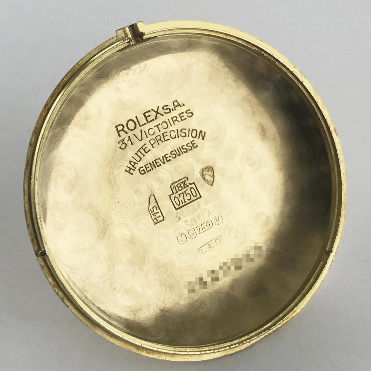 Rolex Precision Gold Wristwatch, 1948