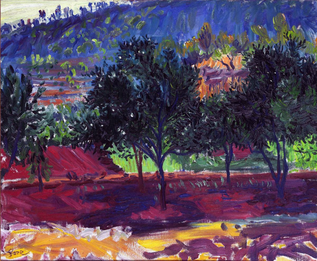 Orange Trees against the Sun, Frederick Gore C.B.E., R.A. (1913-2009)