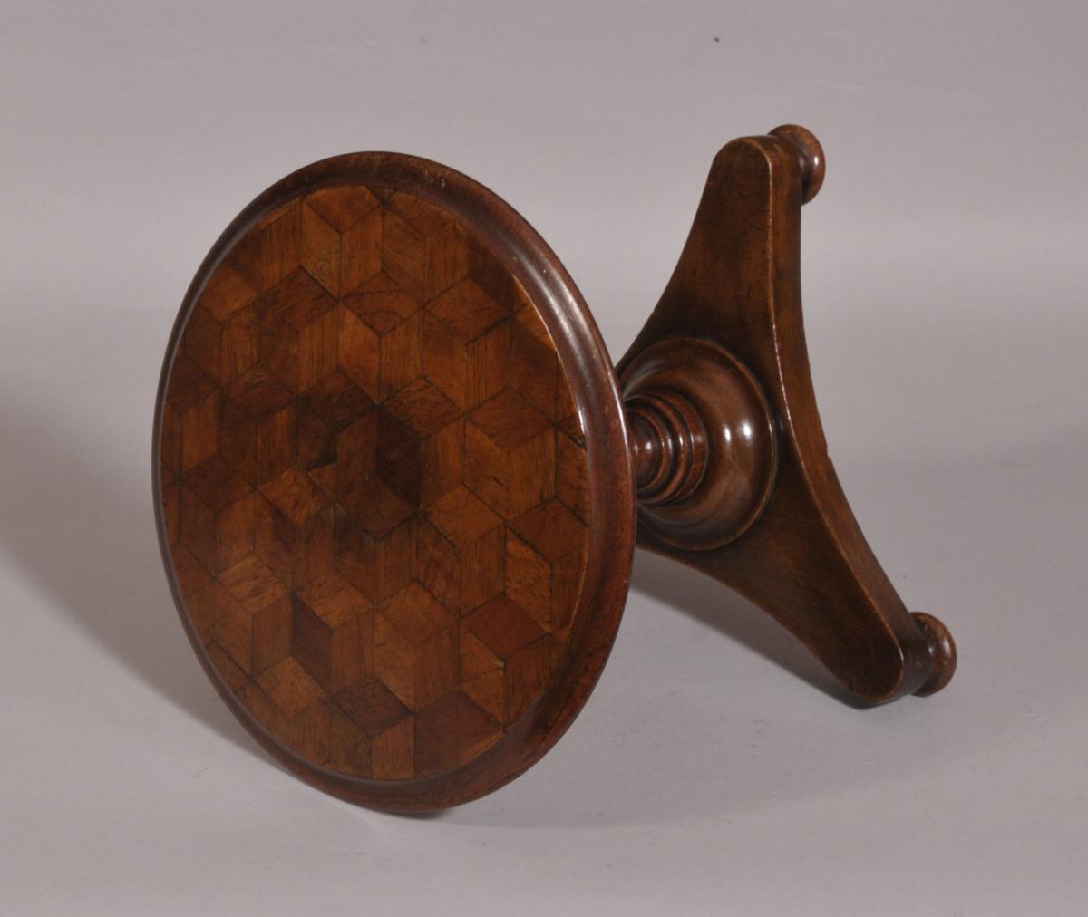 S/3882 Antique 19th Century Miniature Mahogany Table