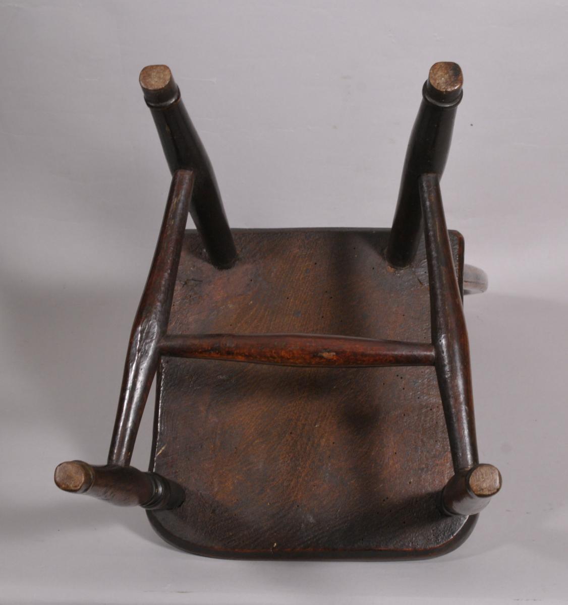 S/3919 Antique 19th Century Child's Single Stick back Chair