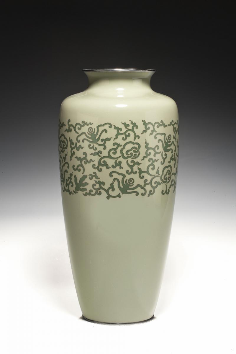 A large Japanese cloisonne vase, Meiji period
