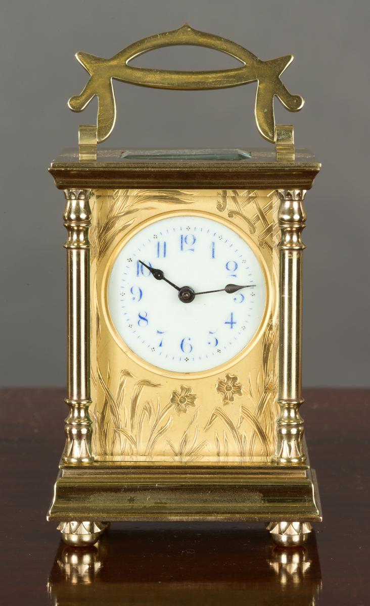Art Nouveau Brass Cased French Carriage Clock | BADA