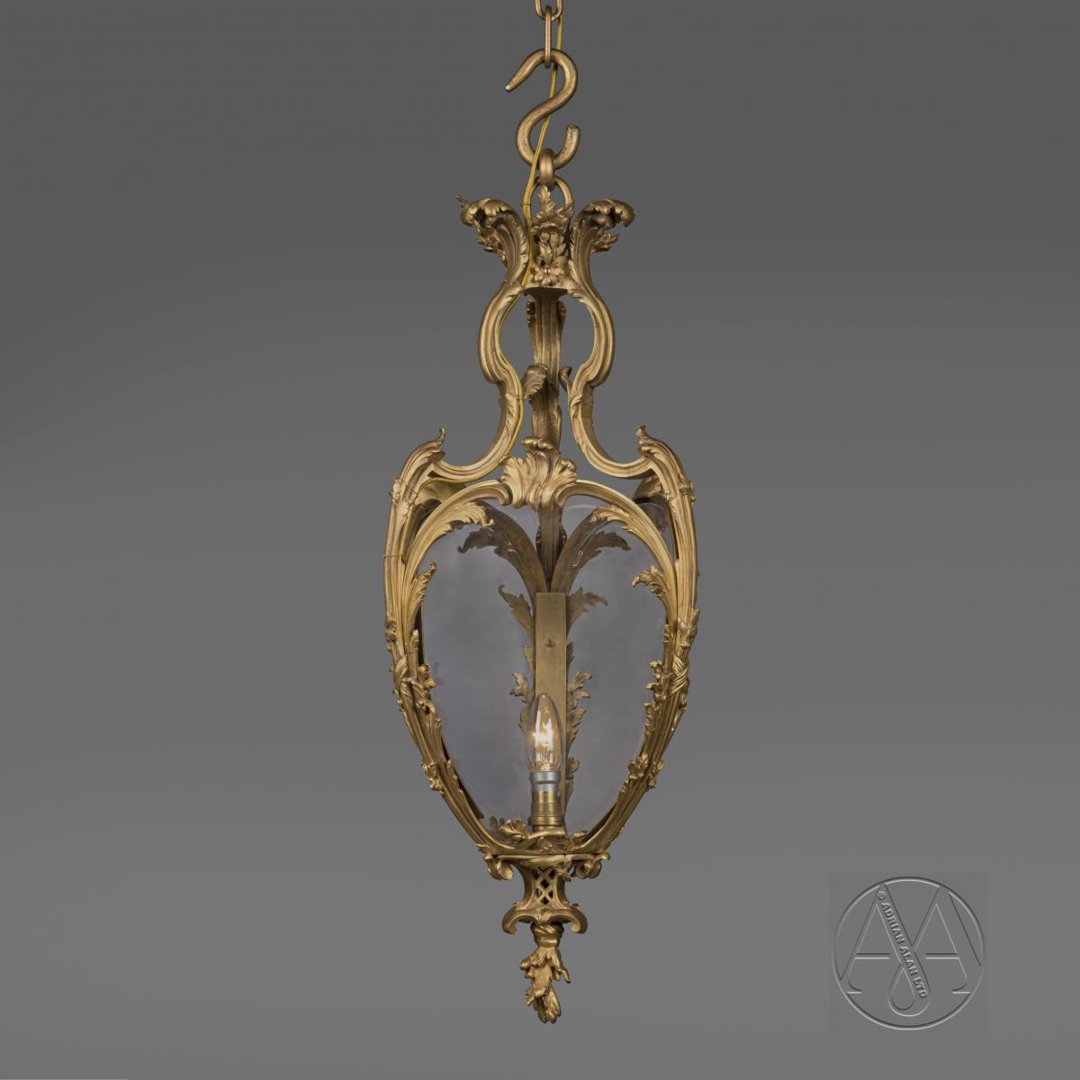 A Fine Louis XV Style Gilt-Bronze Rococo Lantern. French, Circa 1870. 