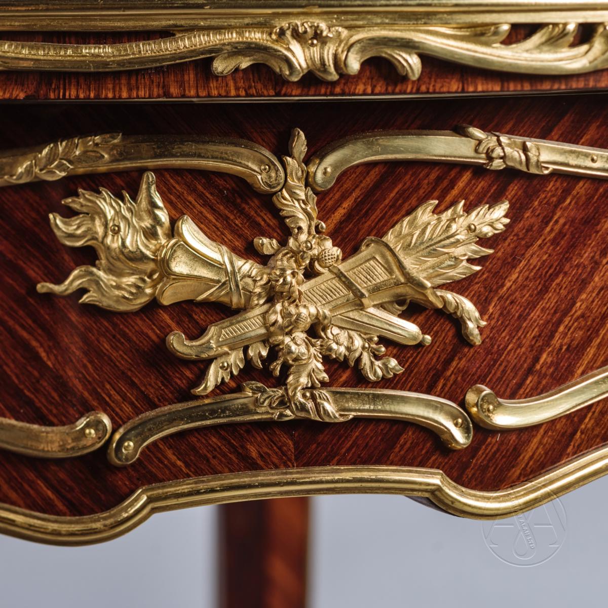 A Louis XV Style Gilt-Bronze Mounted  Vitrine Table By François Linke, The Mounts Designed by Léon Messagé
