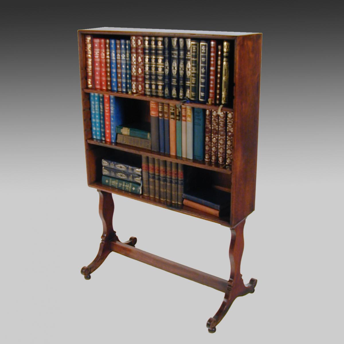 Small 19th century Georgian Mahogany Bookcase on Stand-3