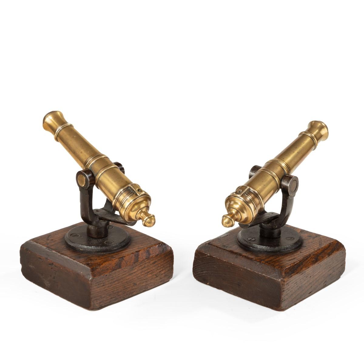 A pair of 19th century ½inch bore signal guns