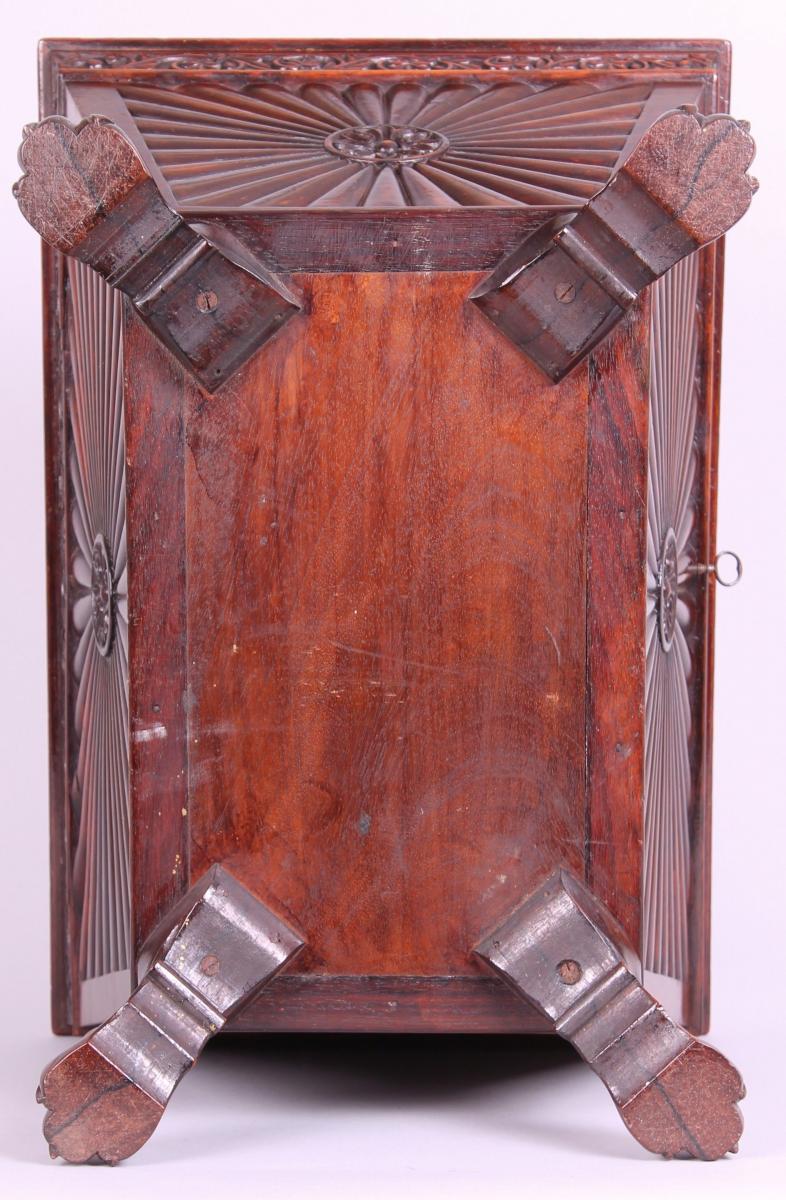 George IV period solid rosewood casket in the Anglo-Indian manner