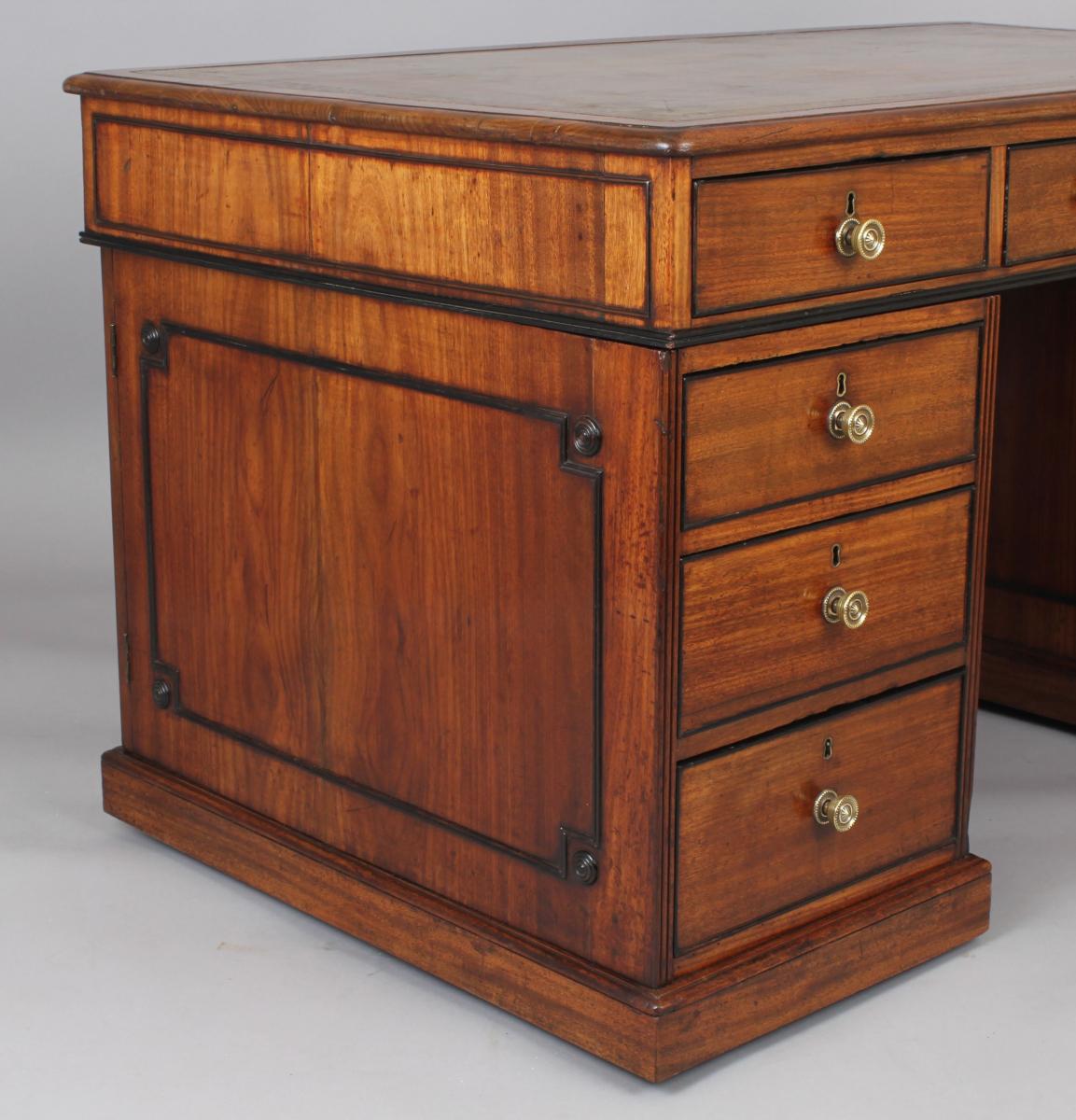 George IV period mahogany partners’ desk