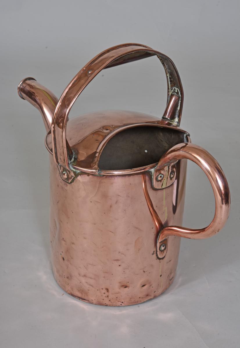 Large Antique Copper Water Can