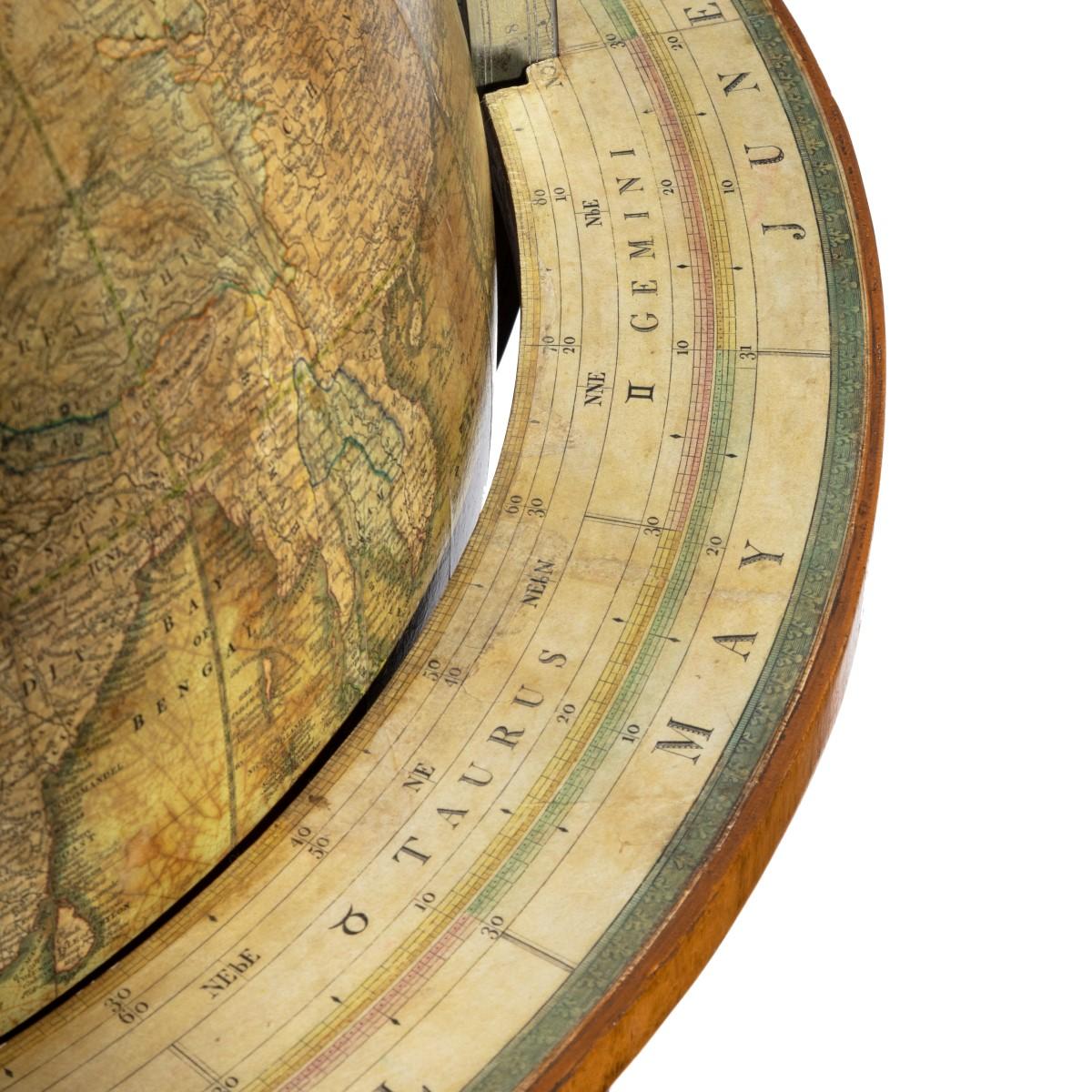 A William IV 20 inch terrestrial globe by Cruchley