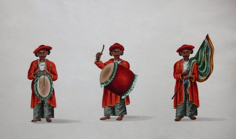 Dancing Girls and Musicians, Patna School, early 19th century