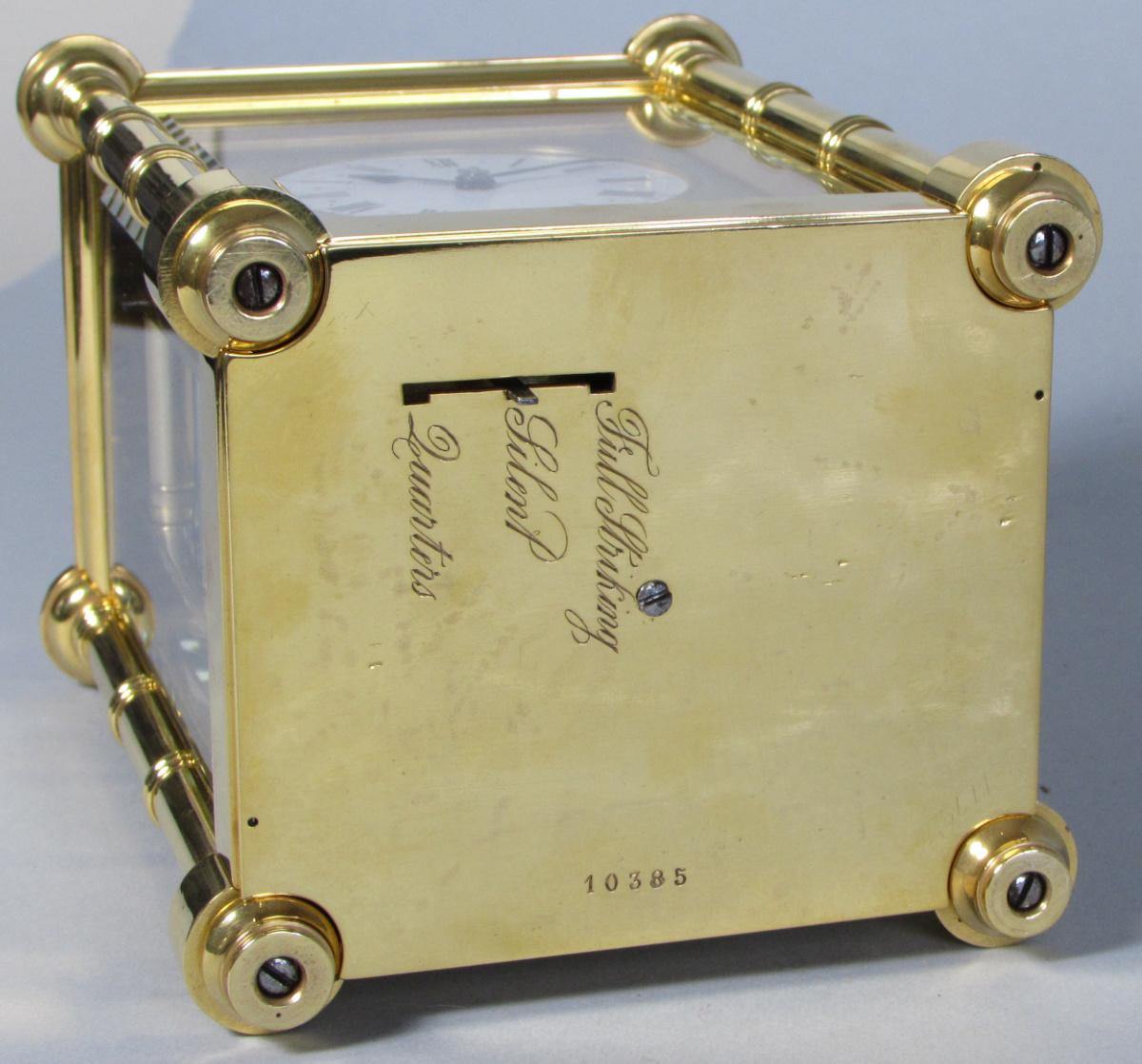 Henri Jacot grande-sonnerie bambu carriage clock lever