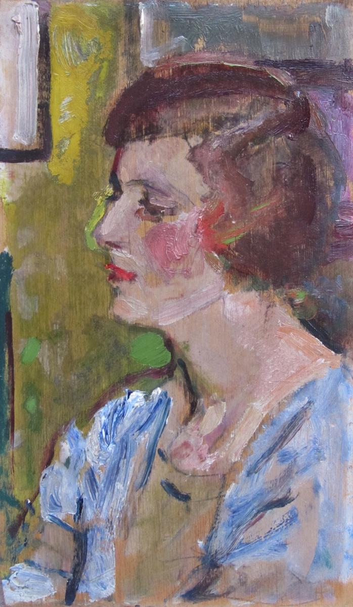 Portrait of a Lady (possibly Margaret), George Leslie Hunter (1877-1931)