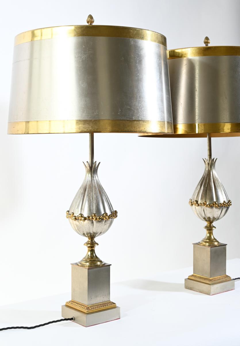 Pair of Maison Charles Mangue table lamps