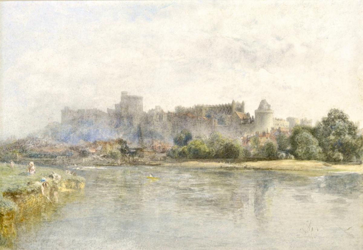 Alfred William Hunt - Windsor Castle - watercolour